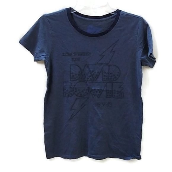 Lucky Brand Tops - Lucky Brand Women's Bowie Ziggy Stardust Blue T-shirt XS